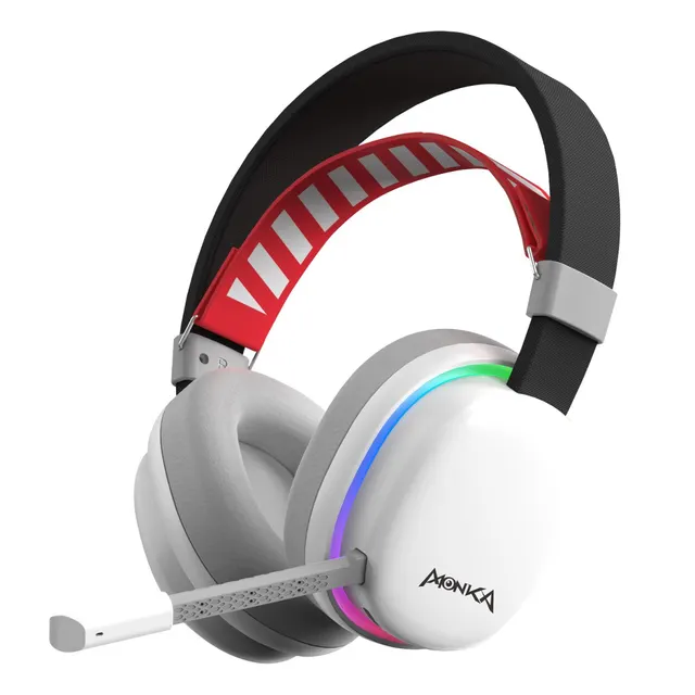 Słuchawki z mikrofonem Monka ECHO HG9069W bezprzewodowe Bluetooth + RF 2.4GHz gaming