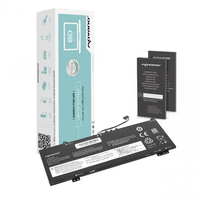 Bateria Movano do notebooka Lenovo IdeaPad 530S-14IKB, 530S-15IKB, L17C4PB0, L17M4PB0 (7.4V-7.6V) (5800 mAh)