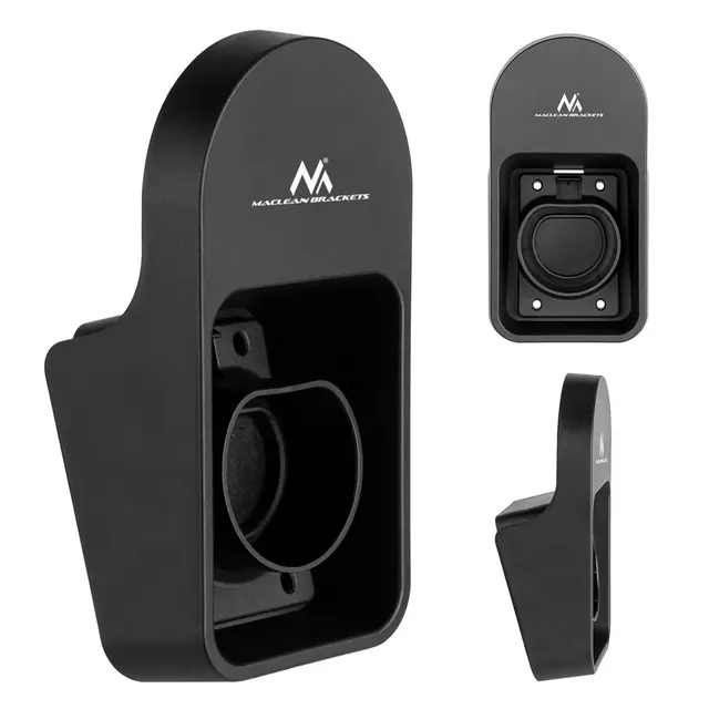 Uchwyt do ładowarki EV ścienny na kabel i wtyk Maclean MC-901, uniwersalny, typ 2, max. obciążenie 10kg