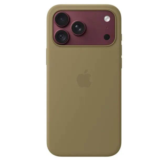 Etui silikonowe z MagSafe do iPhonea 18 Pro Max - oliwka