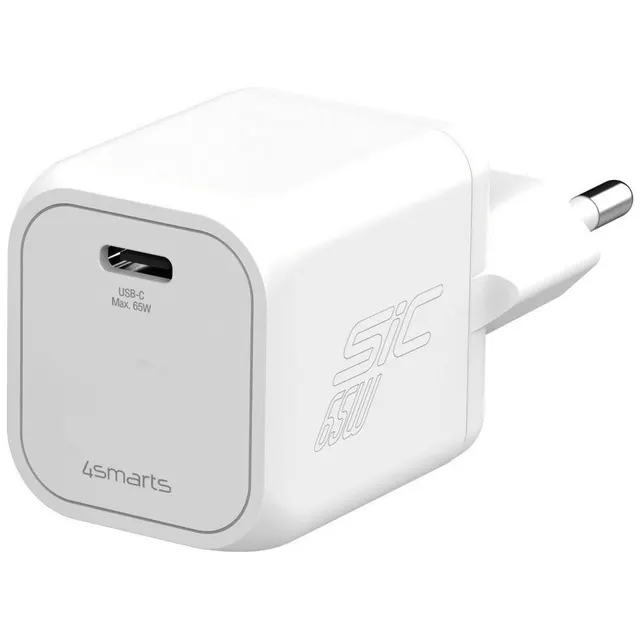Ładowarka sieciowa 65W PD SiC biała