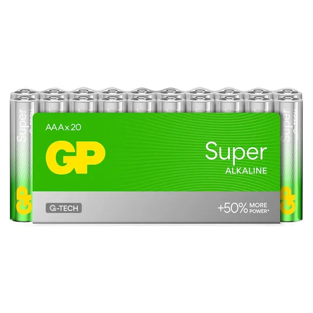 Baterie alkaliczne AAA / LR03 GP Super Alkaline - shrink 20 szt.