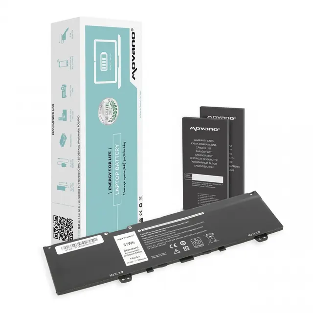 Bateria Movano do notebooka Dell Inspiron 13 (7373), 13 (7386), 13 (5370), Y5XF9 (11.55V) (3200 mAh)