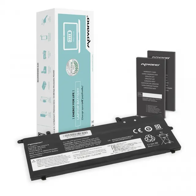 Bateria Movano do notebooka Lenovo ThinkPad A285, X280, L17C6P71 (11.4V) (3900 mAh)