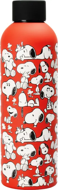 Butelka ze stali nierdzewnej Soft Touch 800 ml - Peanuts, Snoopy
