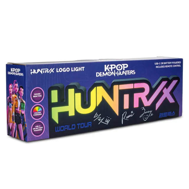 Lampka multikolor z logo HUNTRIX K-POP