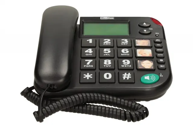Telefon przewodowy KXT480 BB, czarny
