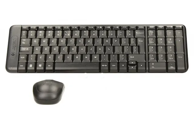 Zestaw bezprzewodowy klawiatura + mysz Logitech MK220 czarny
