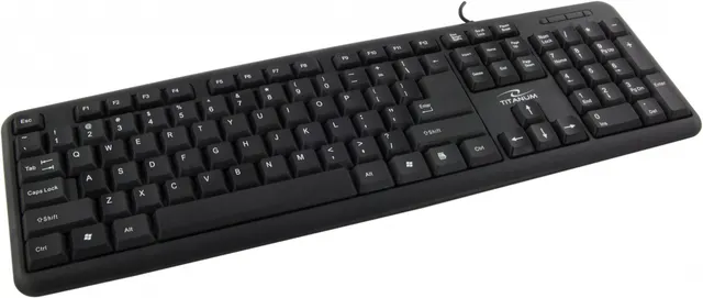 Klawiatura przewodowa Titanum TK102 PS/2 czarna