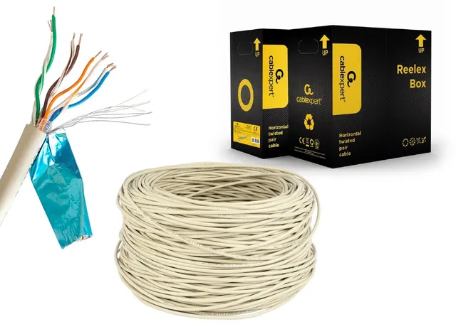 Kabel FTP-ekranowany kat5e linka 305m Al/Cu