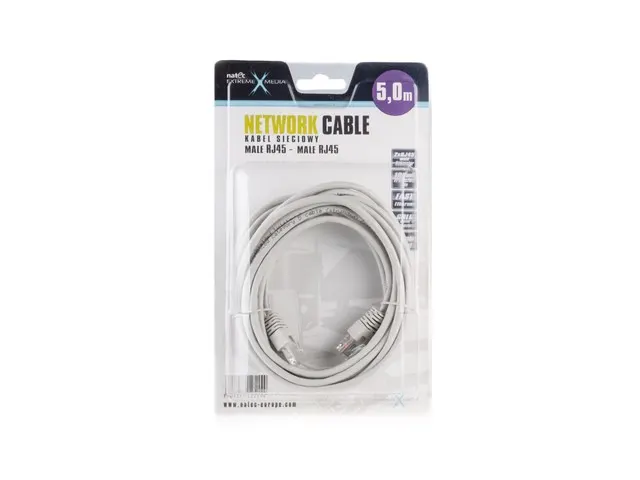 Patchcord Natec Extreme Media UTP kat.5e 5m czarny
