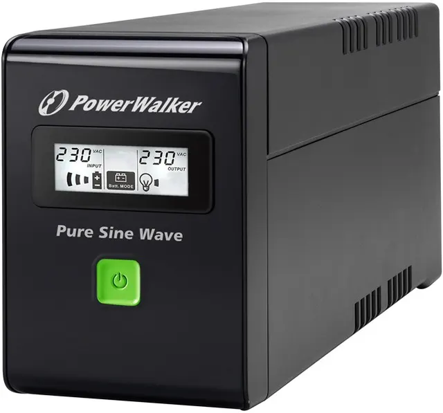 Zasilacz awaryjny UPS Power Walker Line-Interactive 600VA 3xIEC RJ11/45 USB LCD