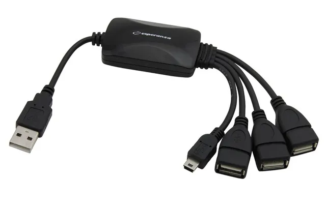 Hub USB Esperanza EA114 3xUSB 2.0 czarny