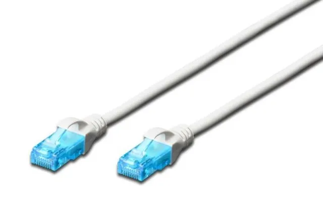 Patchcord DIGITUS UTP kat. 5e 1m PVC biały