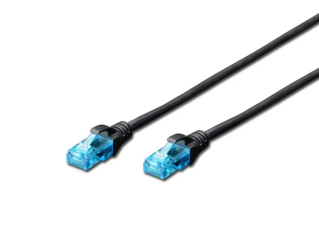 Patchcord DIGITUS UTP kat. 5e 3m PVC czarny