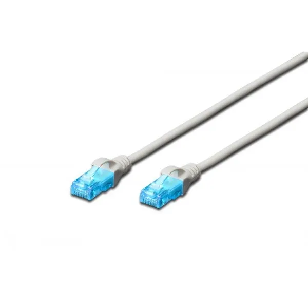 Patchcord DIGITUS UTP kat. 5e 25m PVC szary