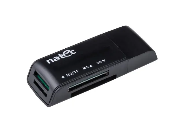 Czytnik kart Natec Mini Ant 3 SDHC MMC M2 MicroSD USB 2.0 Black