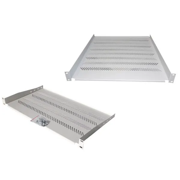 Półka DIGITUS 19" 1U 450mm (RAL 7035) z podporą