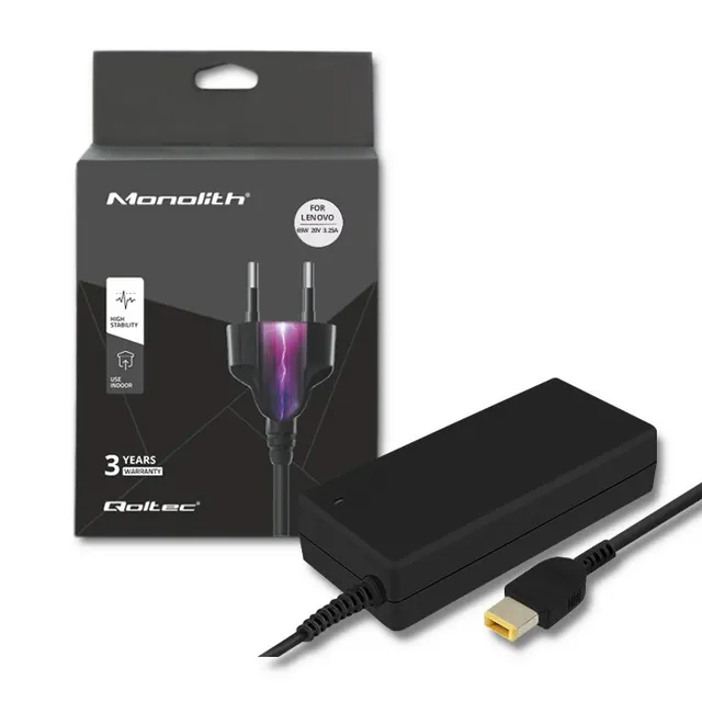 Zasilacz sieciowy Qoltec do Lenovo 90W 20V 4,5A Slim tip