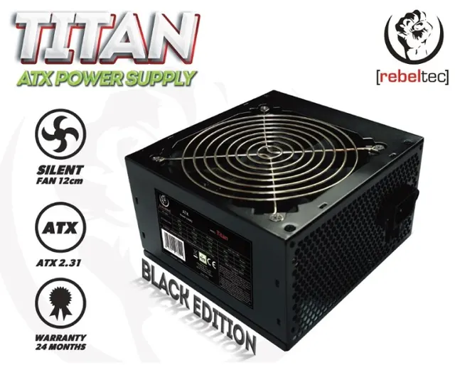 Zasilacz ATX Rebeltec TITAN 400 12cm fan + kabel