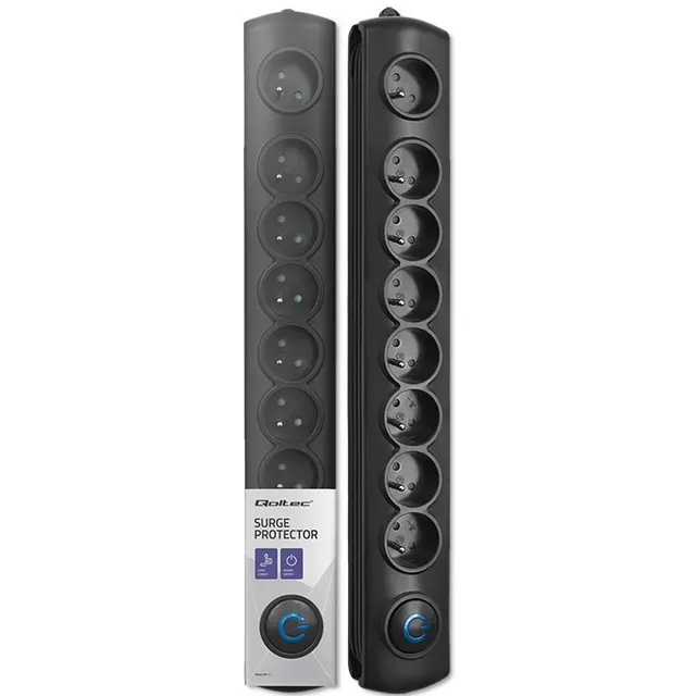 Listwa zasilająca antyprzepięciowa Qoltec 8 gniazd, 3m