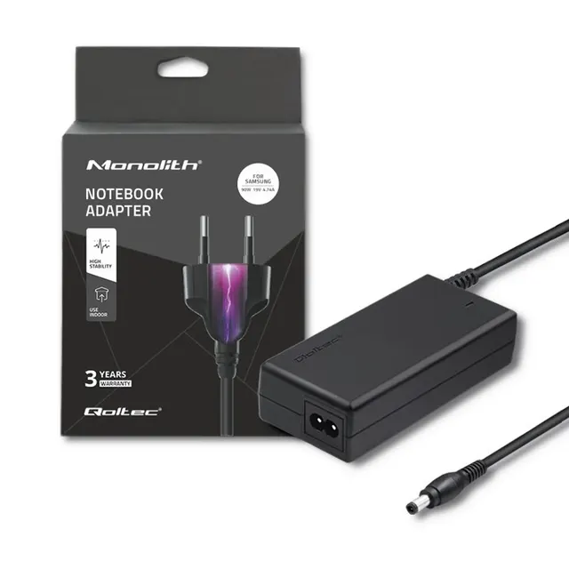 Zasilacz sieciowy Qoltec do Samsung 90W 19V 4,74A 5.5*3.5+pin