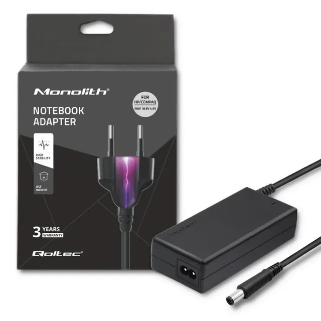 Zasilacz sieciowy Qoltec do HP 90W 18,5V 4,9A 7,4*5,0+pin