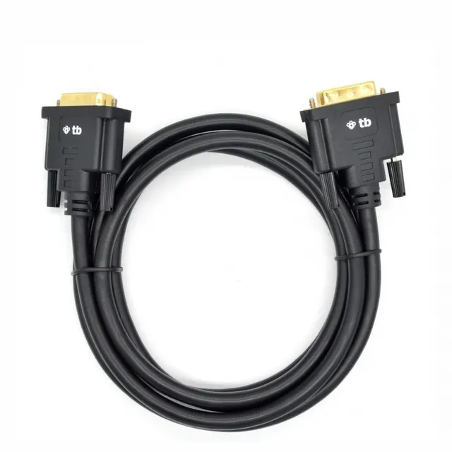 Kabel DVI M-M 24+1 1.8 m. czarny, pozłacany