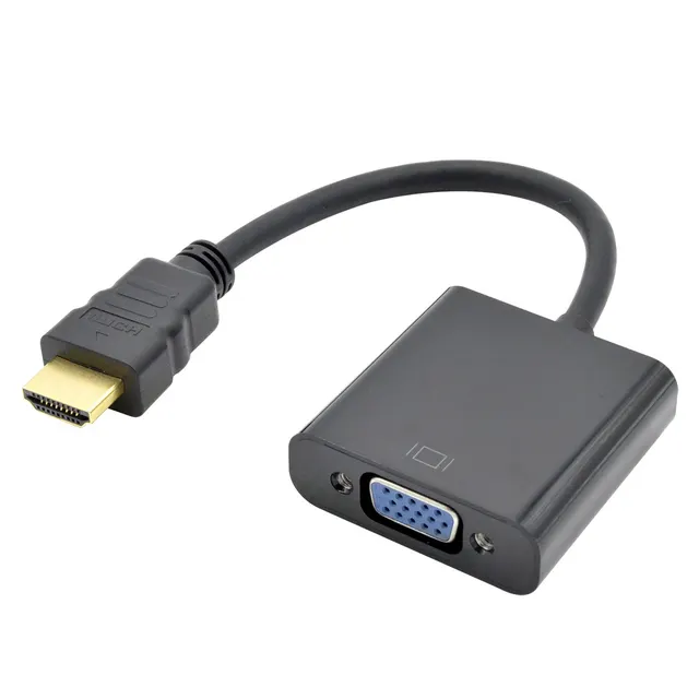 Adapter HDMI M-VGA F 15 cm