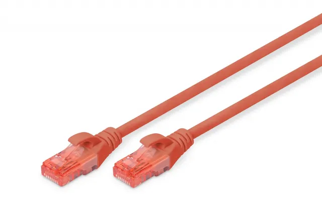 Patchcord DIGITUS UTP kat. 6 2m PVC czerwony