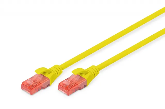 Patchcord DIGITUS UTP kat. 6 3m PVC żółty