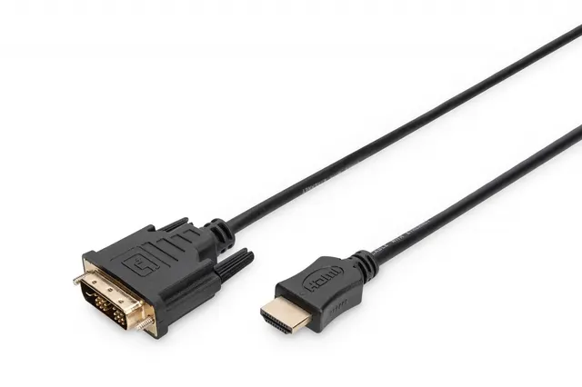 Kabel adapter DIGITUS HDMI Highspeed 1.3 Typ A / DVI-D(18+1), M/M 2m Black