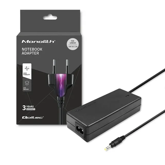 Zasilacz sieciowy Qoltec do Lenovo 45W 20V 2,25A 4.0*1.7