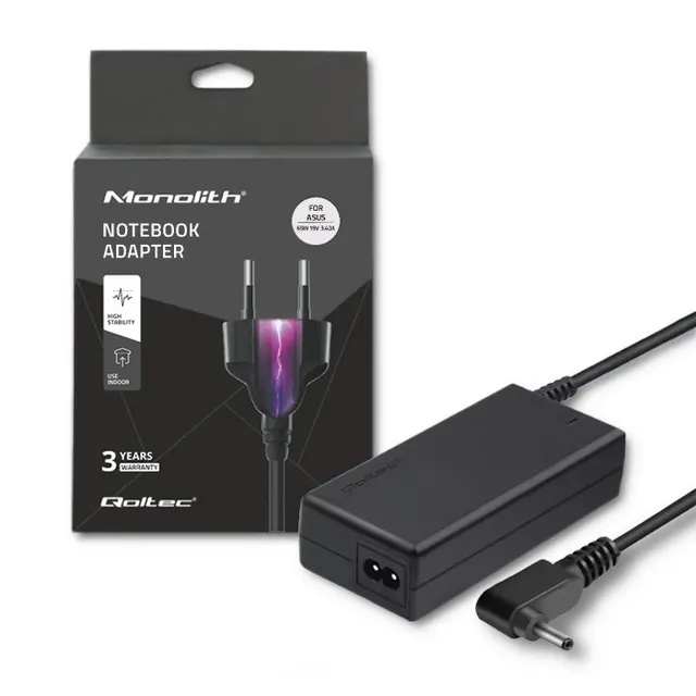 Zasilacz sieciowy Qoltec do Asus 65W 19V 3.42 4.0*1.35