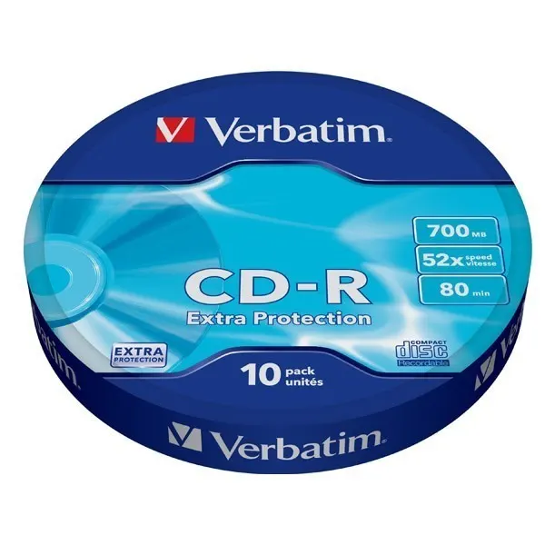 Płyty CD-R Verbatim 700MB Extra Protection Wrap (10 Spindel)