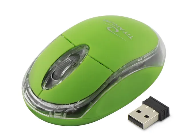 Mysz bezprzewodowa Titanum 3D Condor optyczna 2.4 GHz zielona