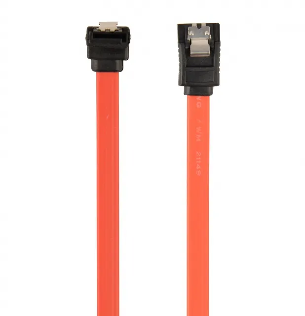Kabel SATA DATA III dół/prosto metalowe zatrzaski 50cm