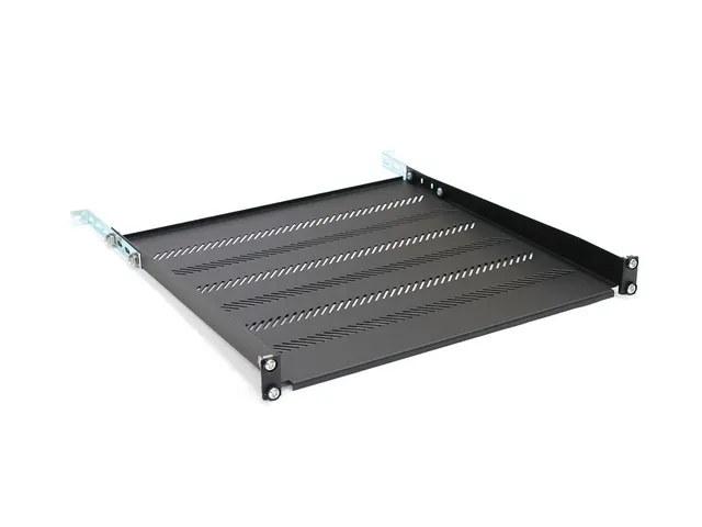 Półka DIGITUS 19" 1U 450mm (RAL 9005) z podporą