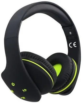 Słuchawki z mikrofonem Rebeltec VIRAL bezprzewodowa Bluetooth stereo czarno-żółte