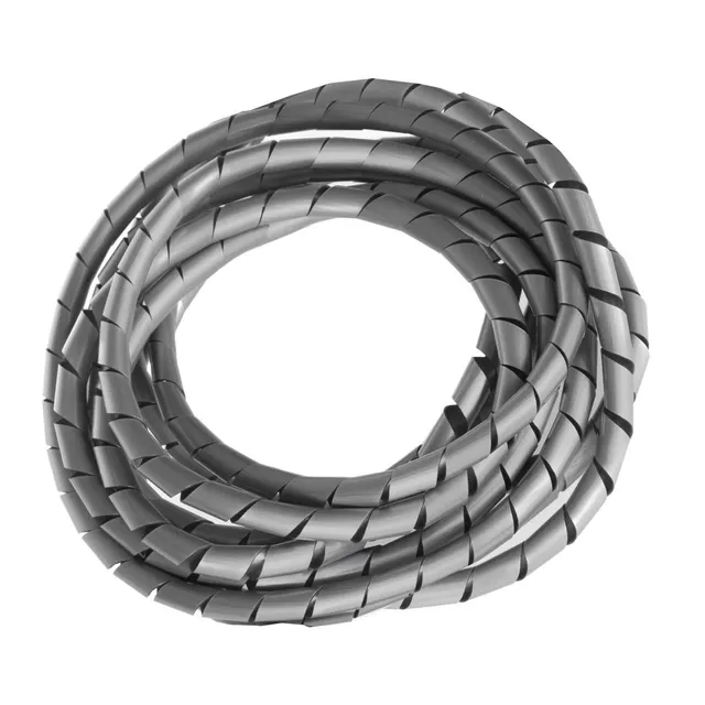 Osłona maskująca na kable Maclean MCTV-684S (5*6mm) 3m srebna spirala