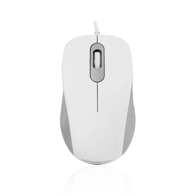 Mysz przewodowa Modecom MC-M10S SILENT optyczna, biała
