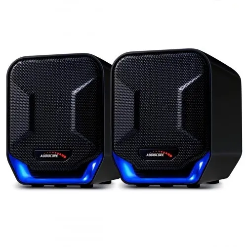 Głośniki Audiocore AC865B komputerowe 6W USB Blue&Black