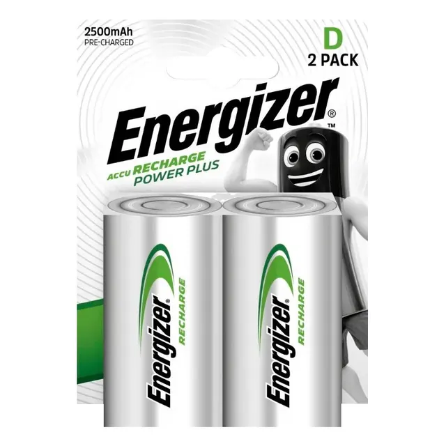 Akumulatorki Energizer R20 D Ni-MH 2500mAh - 2 sztuki