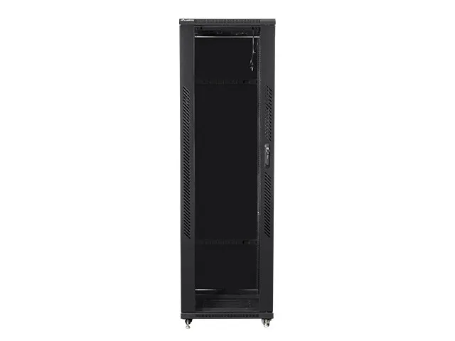 Szafa instalacyjna Rack stojąca 19" 42U 800x1000 czarna Lanberg (flat pack)