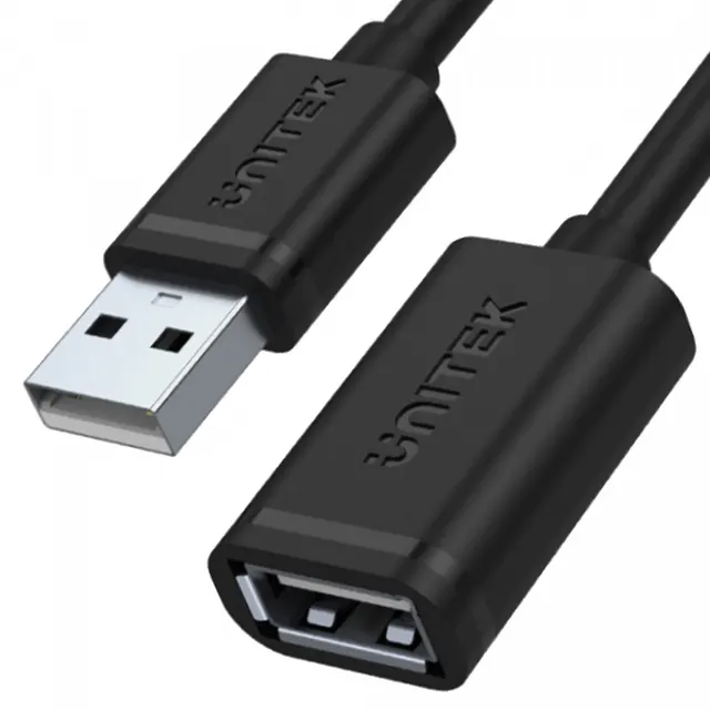 Przedłużacz USB 2.0 Unitek Y-C447GBK AM-AF 0,5m