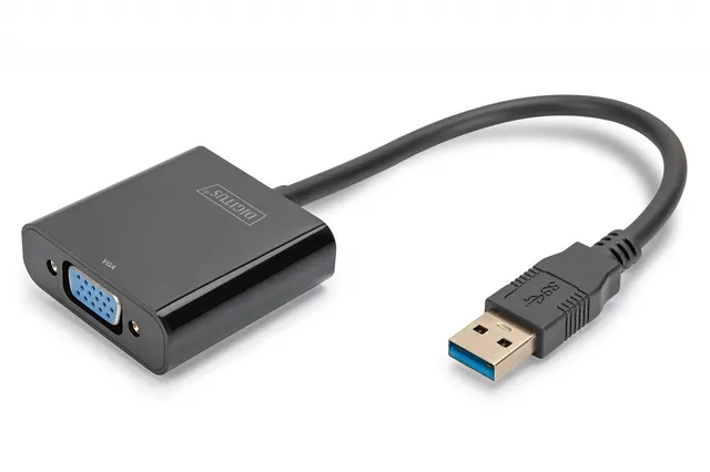 Kabel adapter DIGITUS VGA 1080p FHD na USB 3.0 aluminiowy