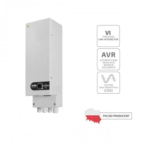 Zasilacz awaryjny UPS Ever Line-int. Specline avr 700VA do C.O. 14Ah (12V/7Ah)