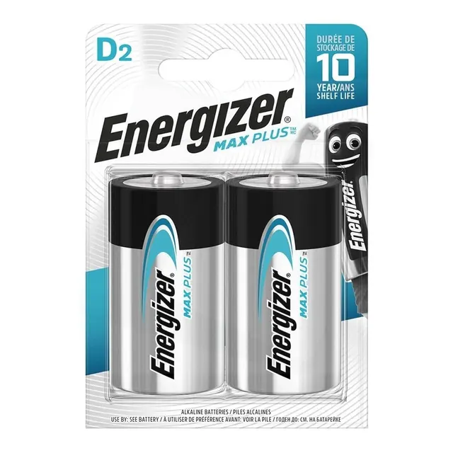 Bateria alkaliczna Energizer Max Plus D / LR20 - 2 sztuki (blister)