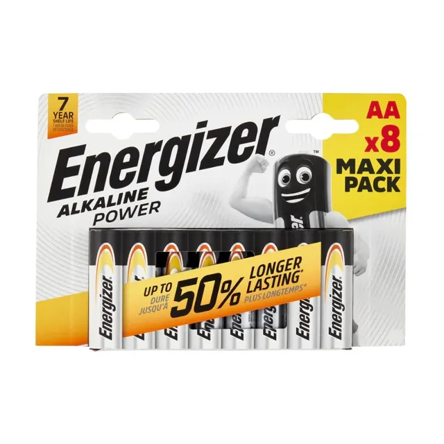 Bateria alkaliczna Energizer Alkaline Power AA / LR6 - 8 sztuk (blister)