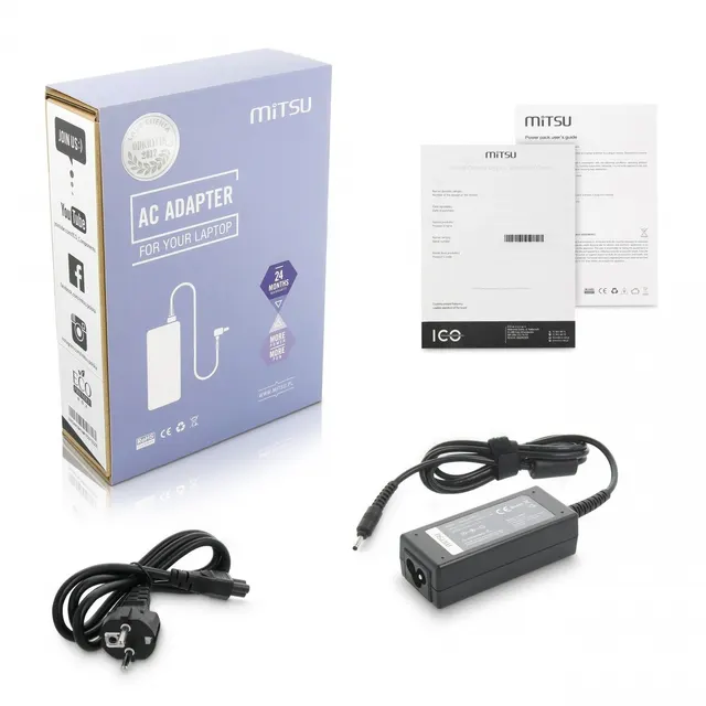 Zasilacz sieciowy Mitsu 19V 2.1A (3.0x1.1) 40W do notebooka Samsung